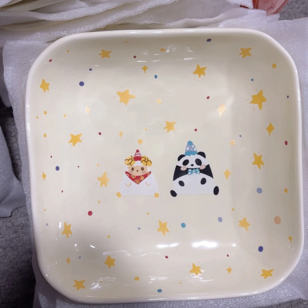 陶两个小动物方盘