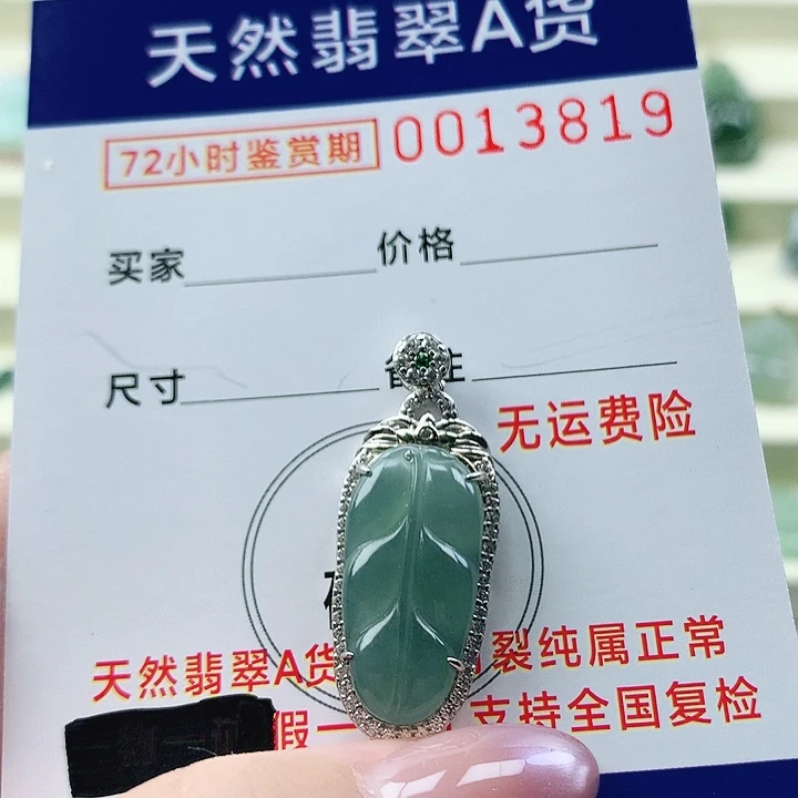 翡翠未镶嵌颈饰吊