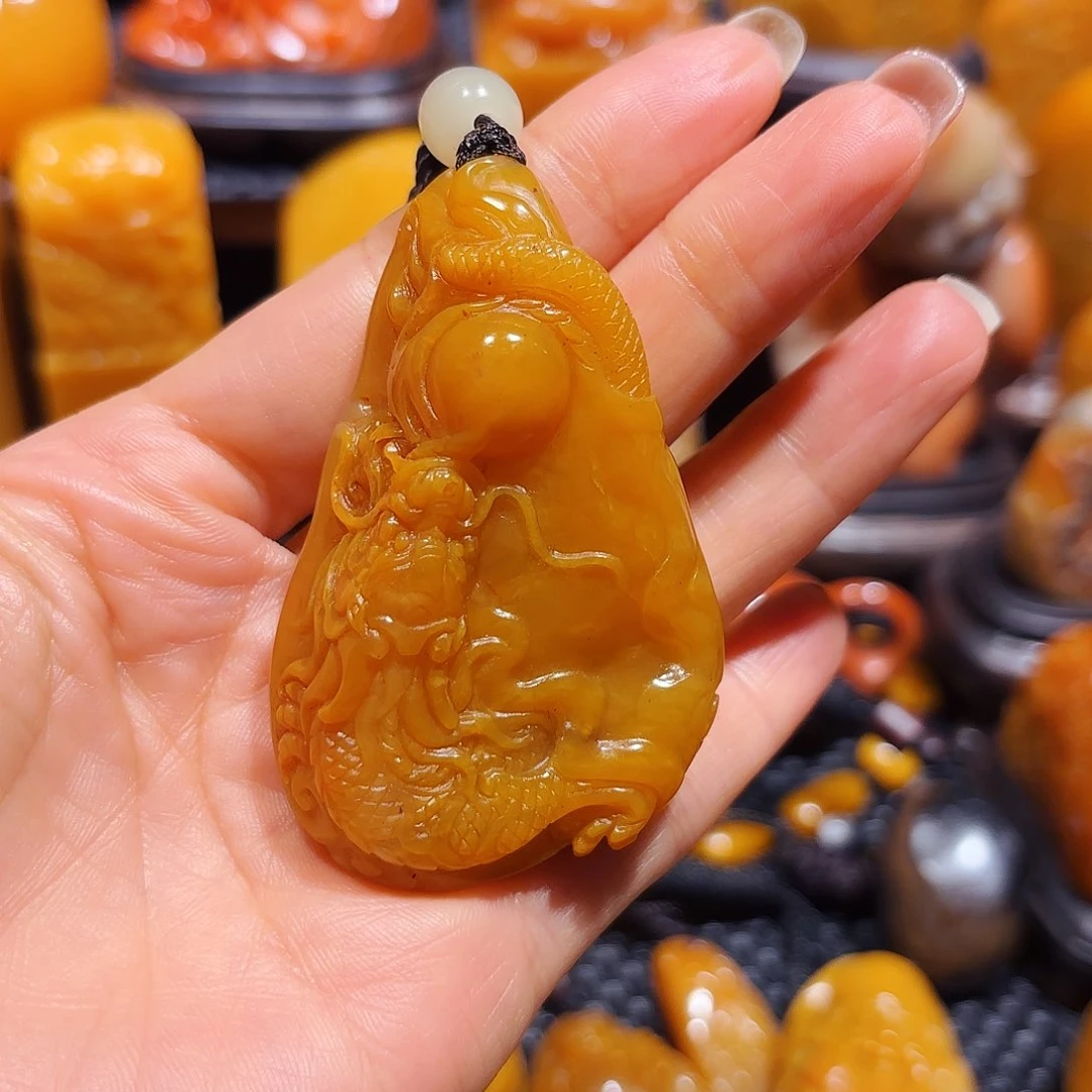 田黄石龍*石雕石雕石雕