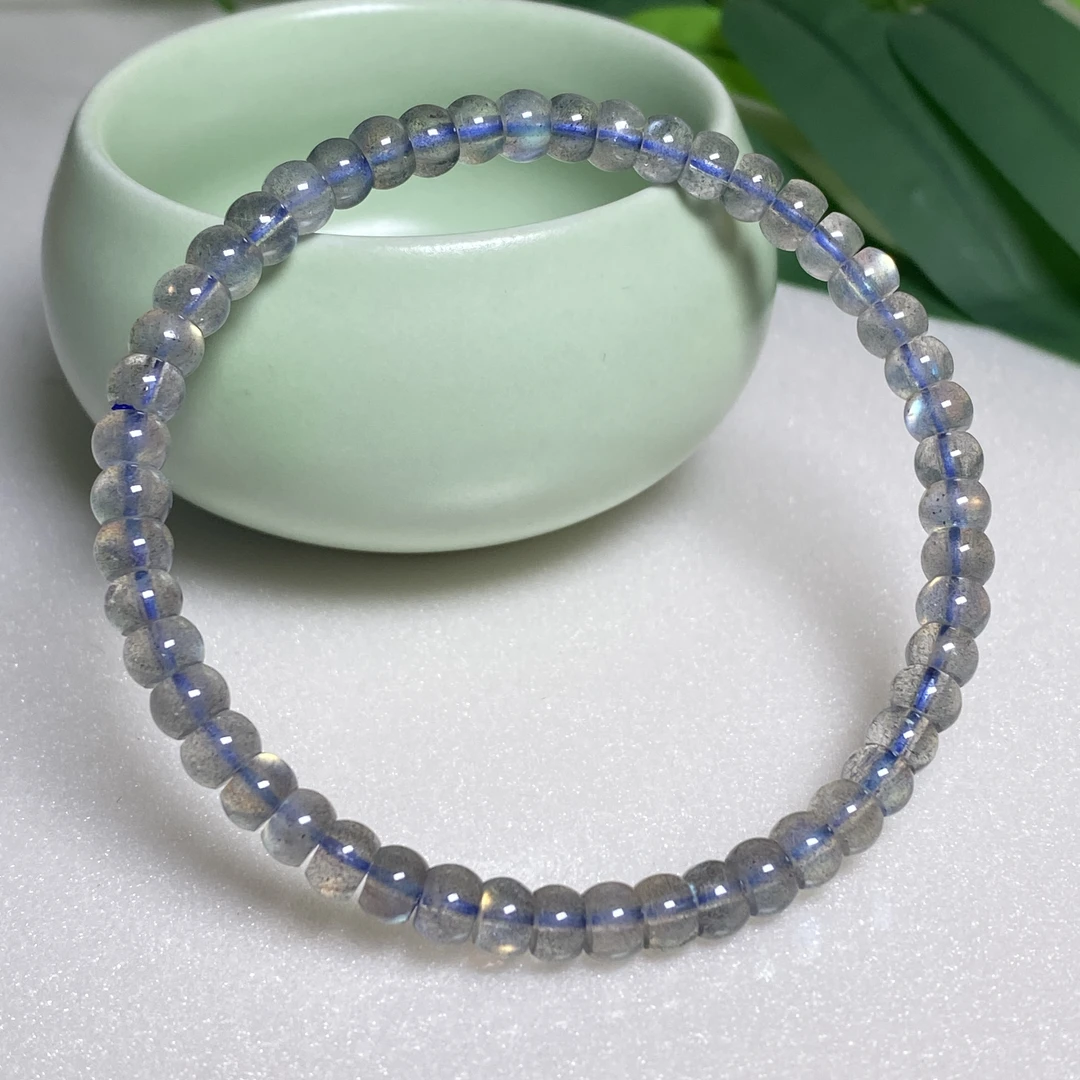 【小北好物】月光石单圈手串16-17QK105X51【多样性发一件】约3*5mm