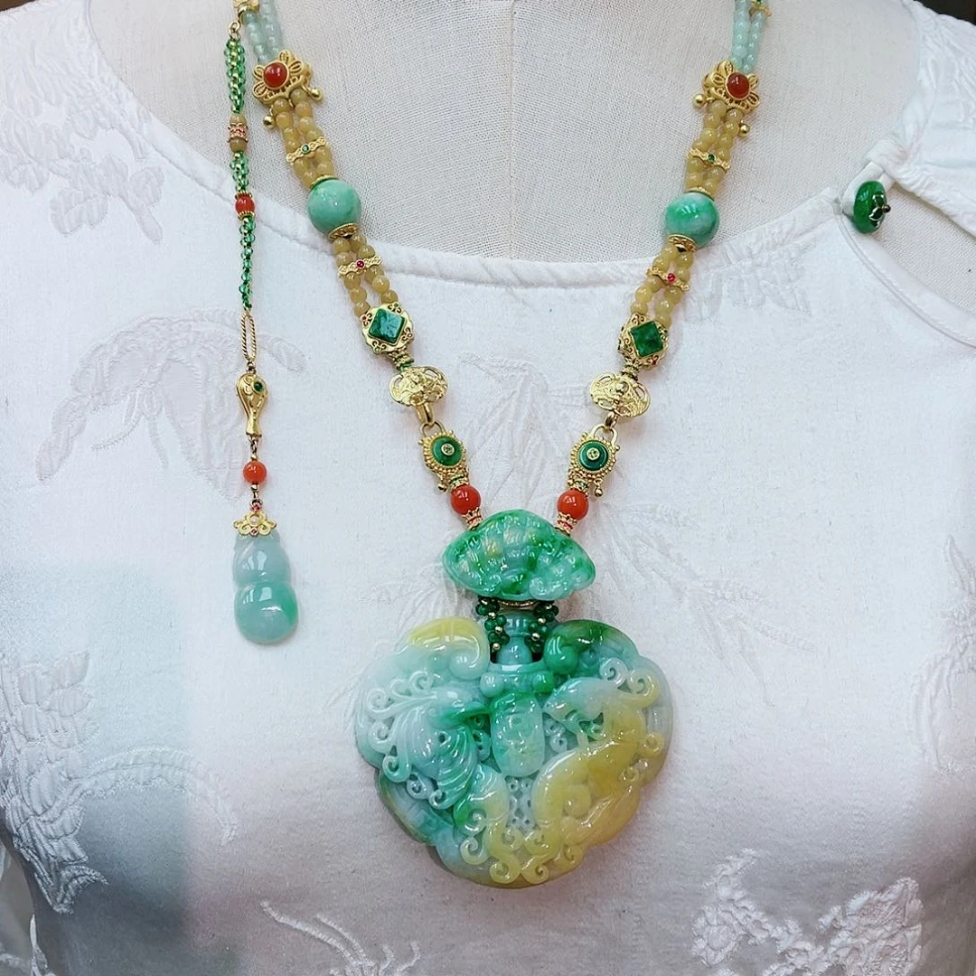 颈饰合金翡翠48小时鉴赏期1