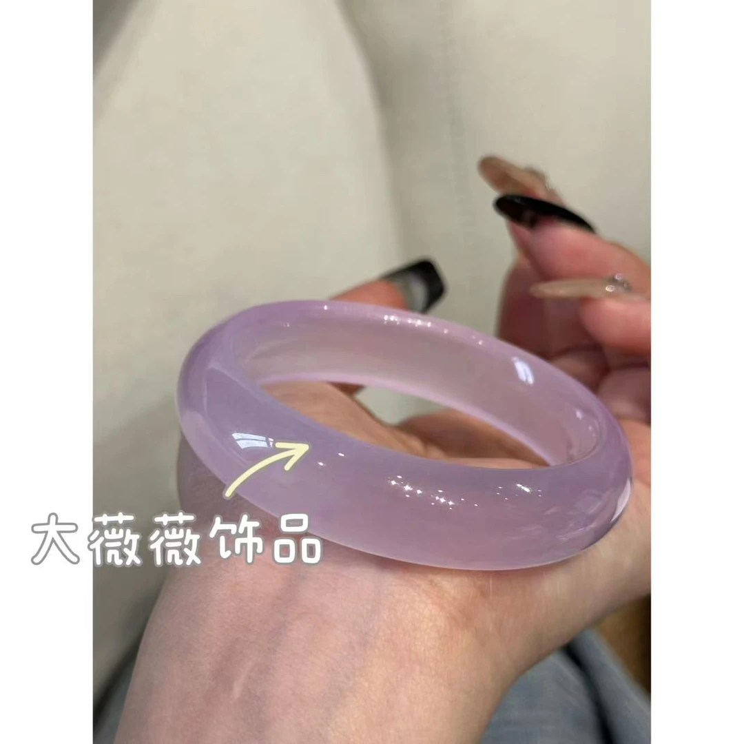 铜合金手镯 高级感轻奢浅紫色手镯-4791