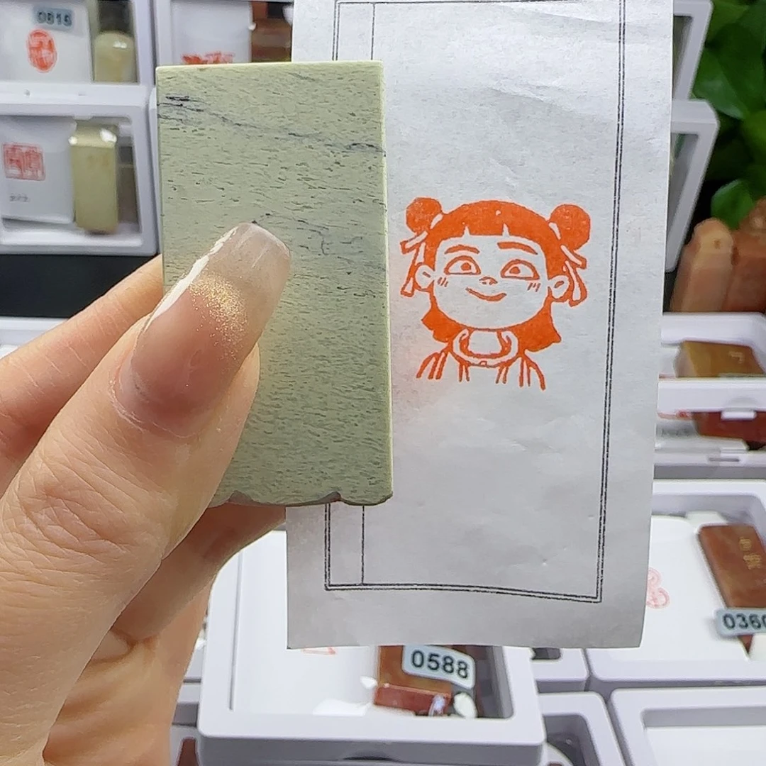 寿山石印石徐*贵哪吒2.5×2.5