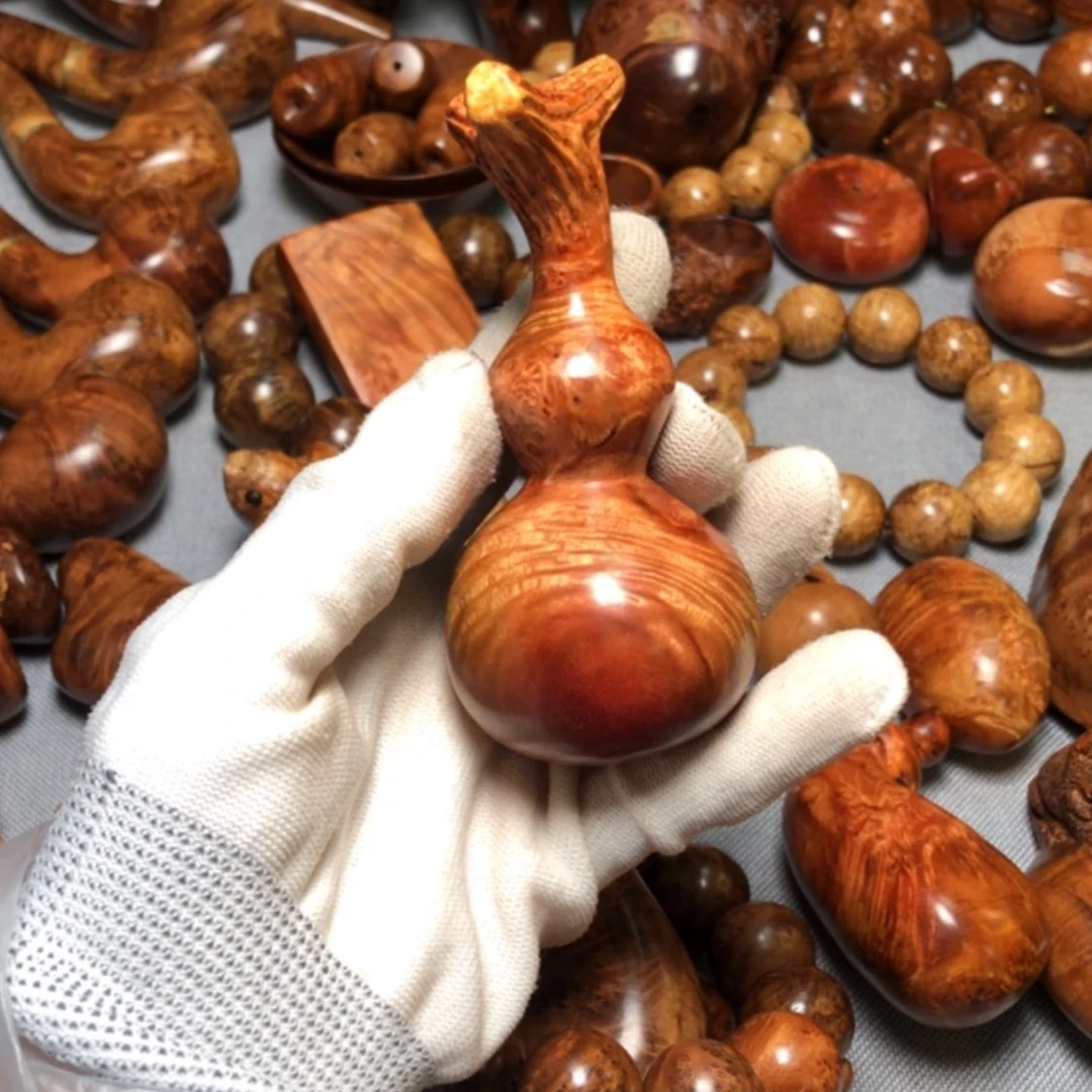 【闪购商品】木M****u麻梨疙瘩火琉璃手把件