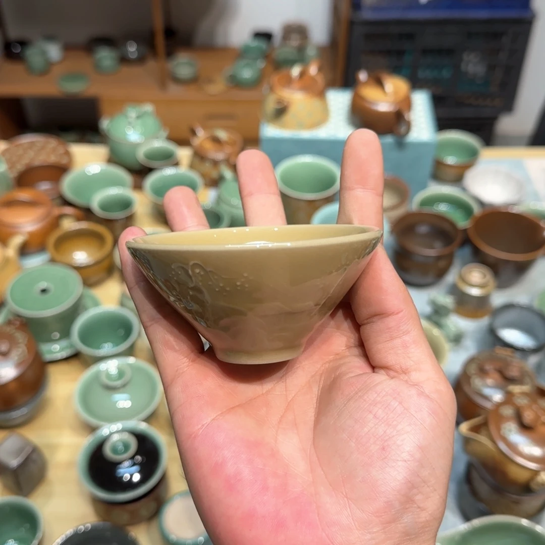 小金茶具青瓷茶器