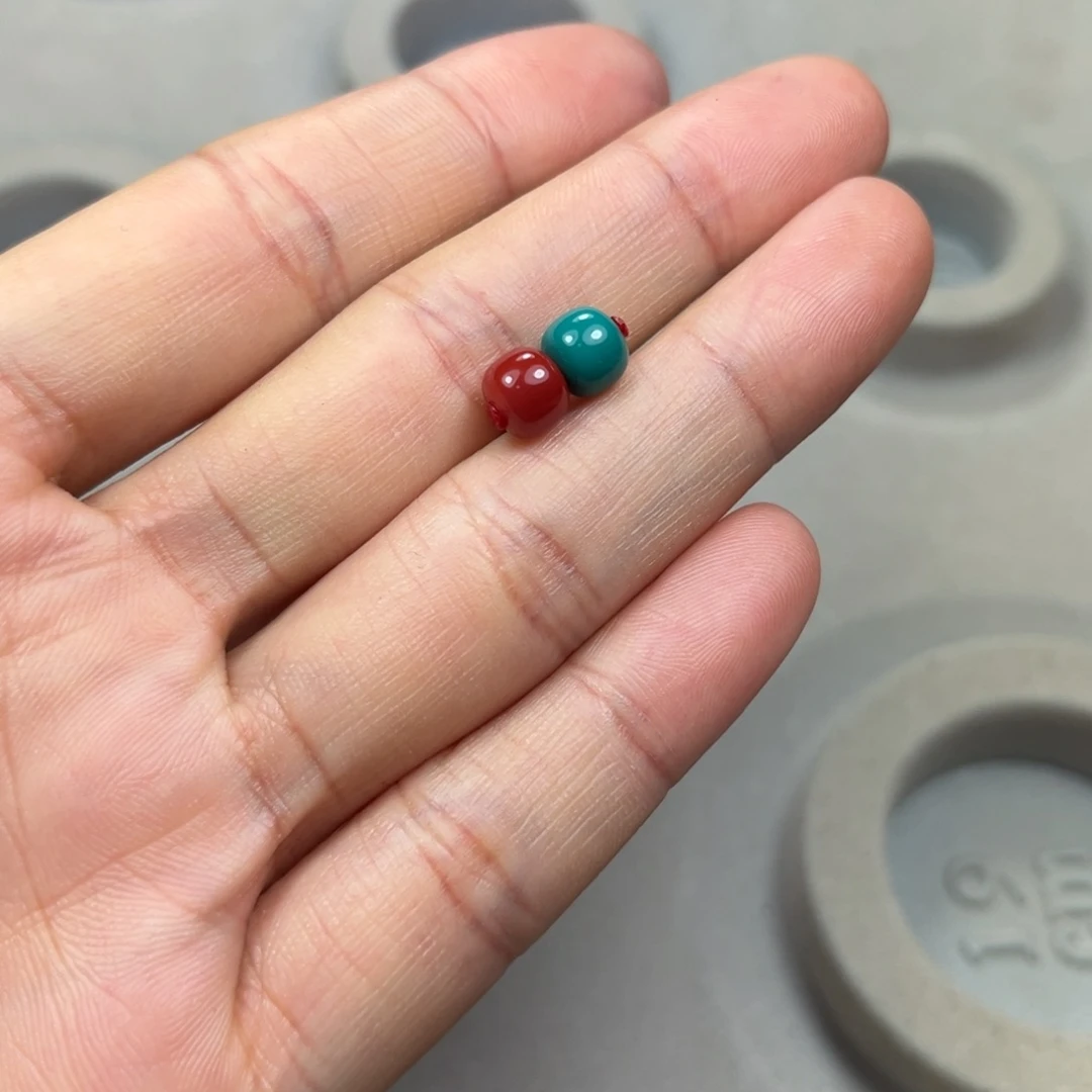 南红玛瑙老型对珠未镶嵌