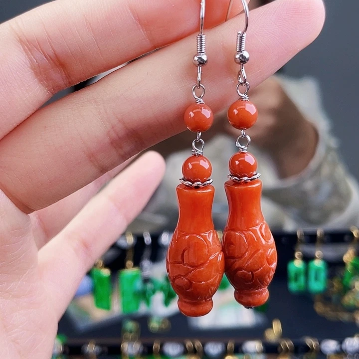 翡翠耳饰未镶嵌饰品