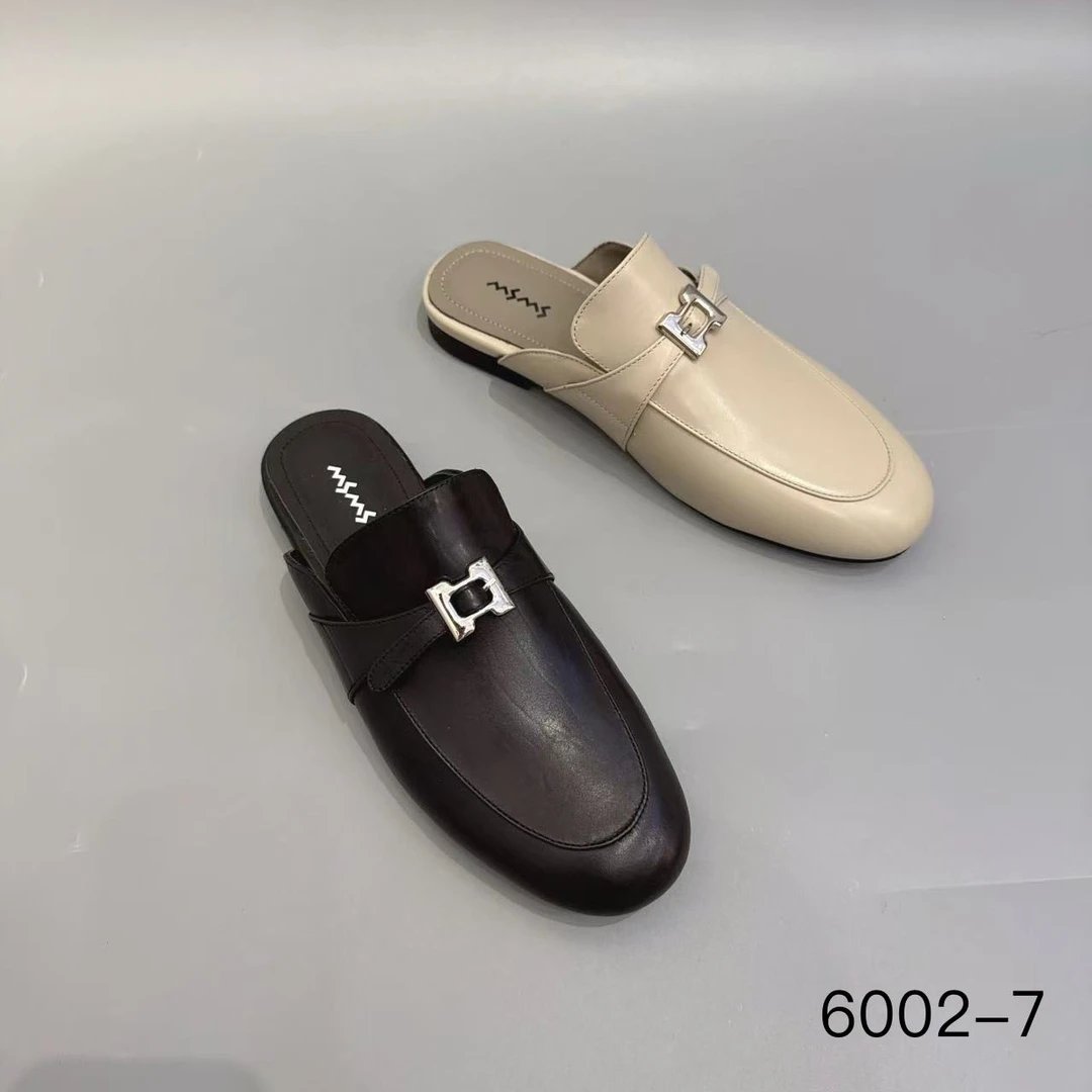 玛莎玛索新款半拖6002-7时尚百搭休闲薄底拖鞋女鞋