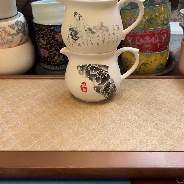 陶瓷公杯微瑕2个一组