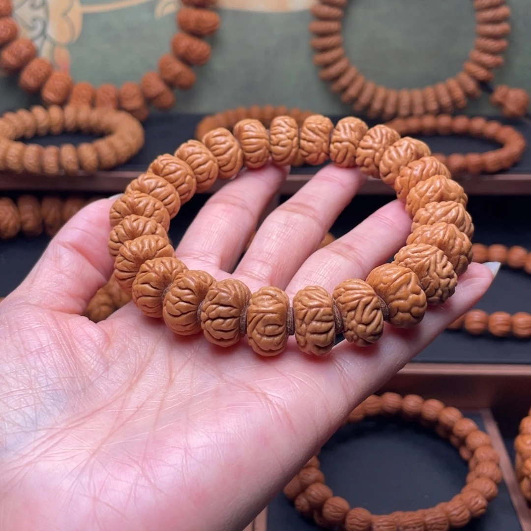 桃核手串16小云纹