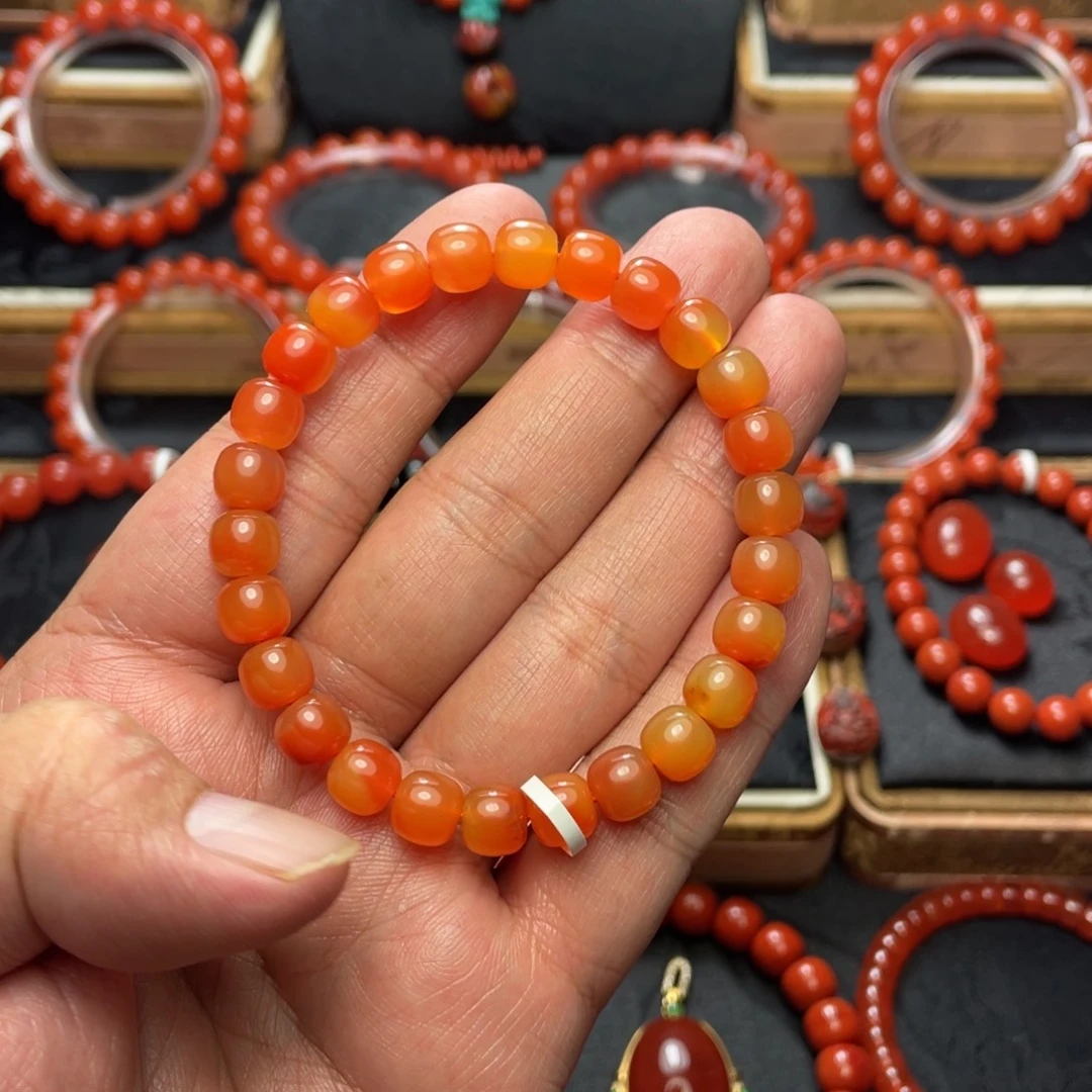 南红玛瑙未镶嵌颈饰