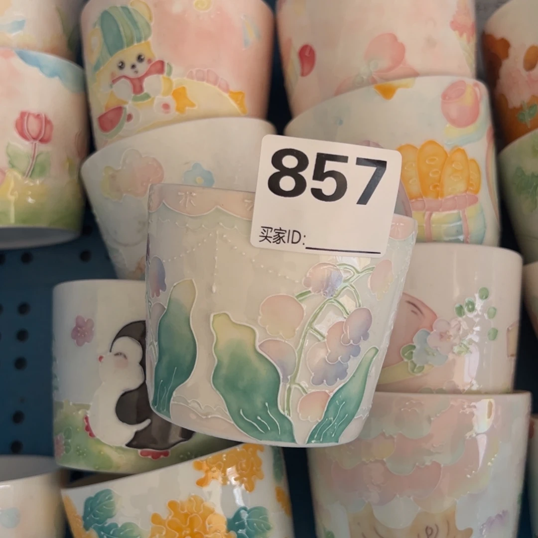 景德镇手绘陶瓷杯子默认微瑕不退