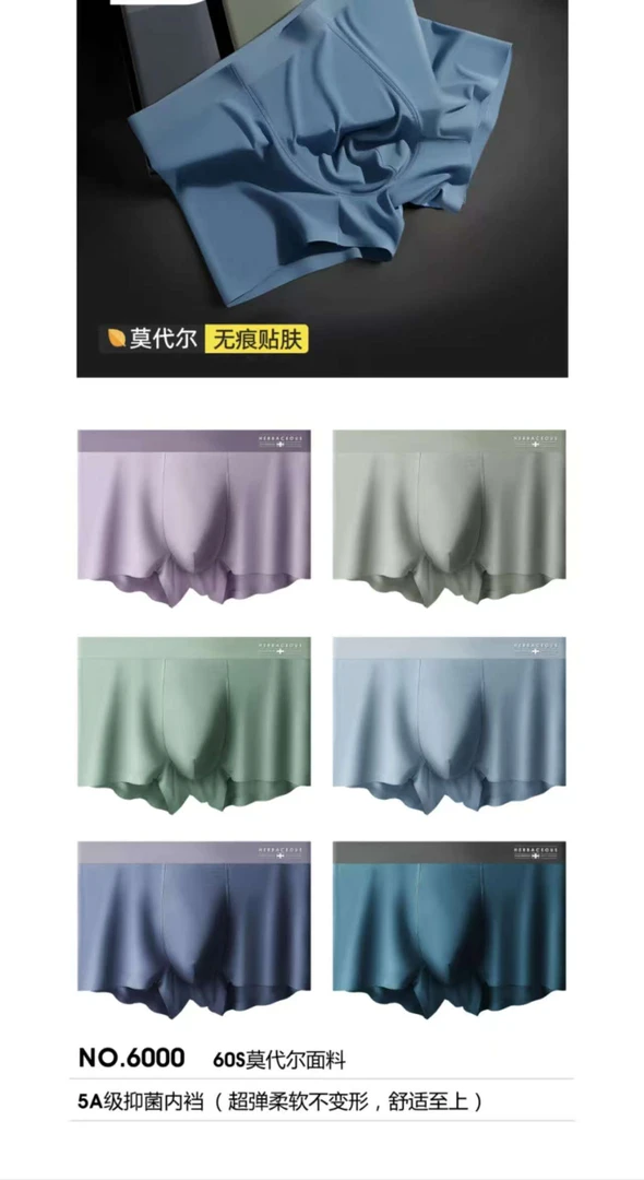 男士莫代尔平脚内裤8002