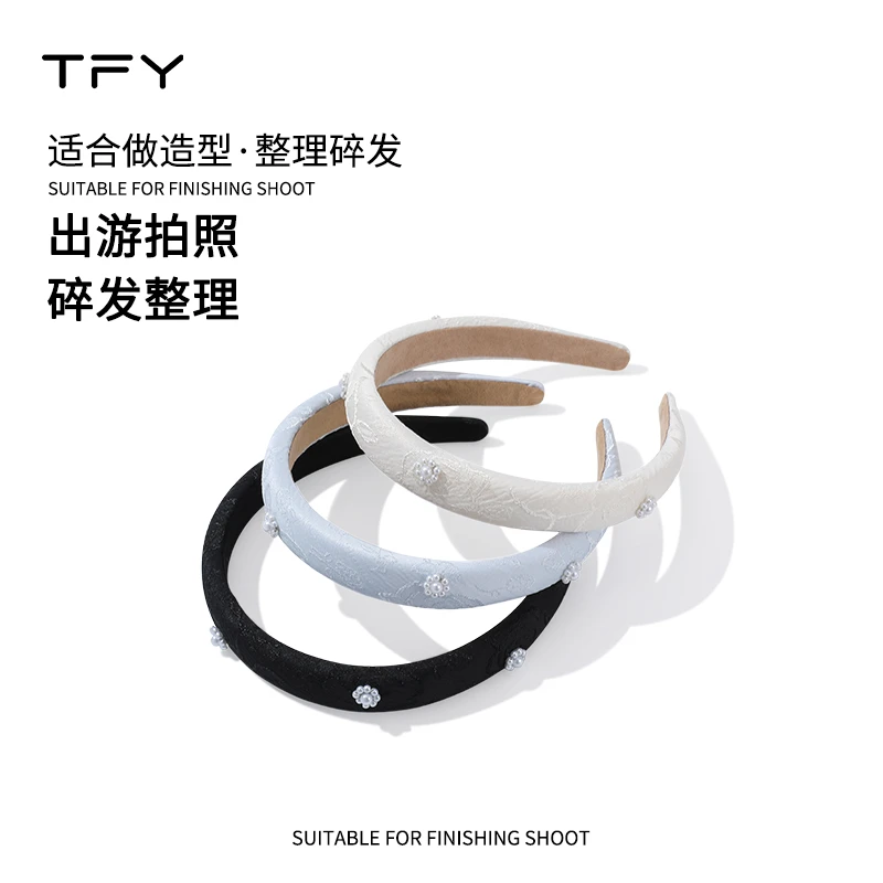 【TFY】富贵牡丹仿珍珠发箍