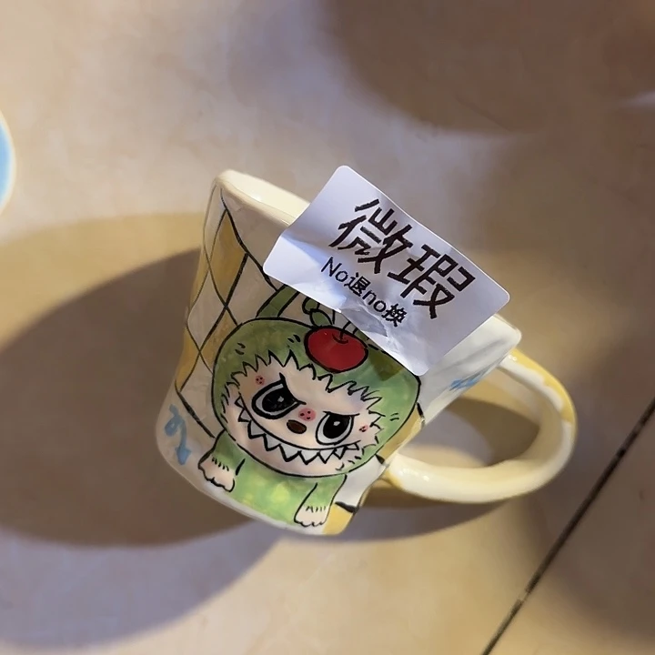 摆件陶不退不换卡通手绘