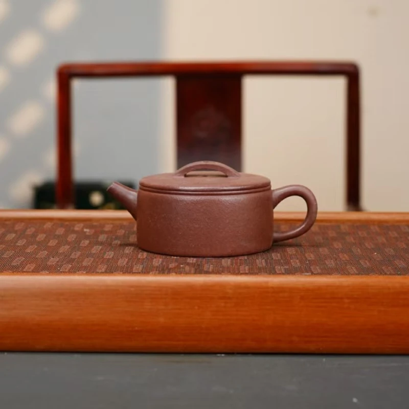 LY千禧紫泥【大汉瓦240CC】宜兴黄龙山原矿手工紫砂壶