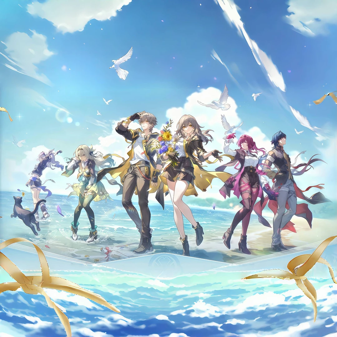 崩坏【星穹铁道】 二创周边高工艺精美亚克力水晶砖12*8*1.5cm