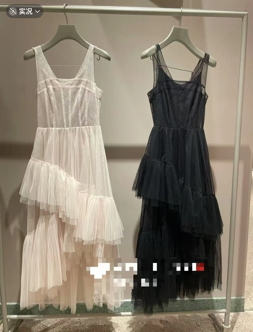 【FaFa】日系 S 超重工！仙女 不规则网纱裙摆连衣裙FA505-075