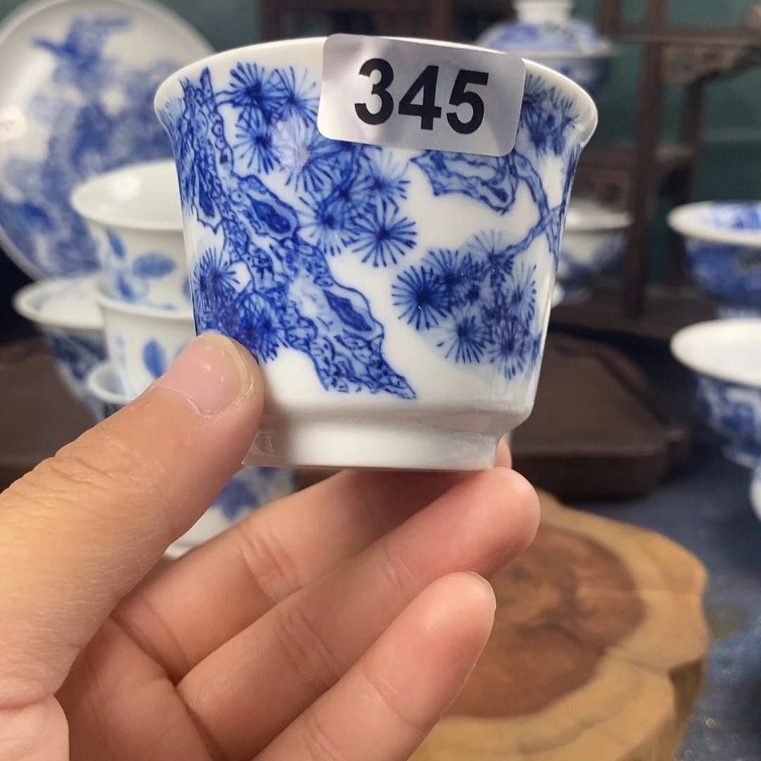 瓷片景德镇手绘青花茶器345