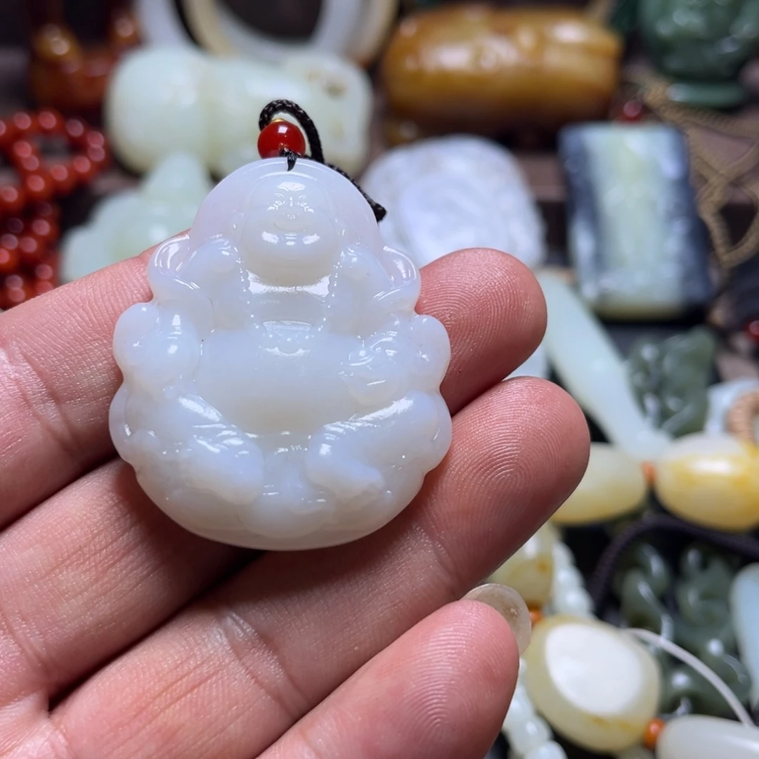 和田玉未镶嵌挂件