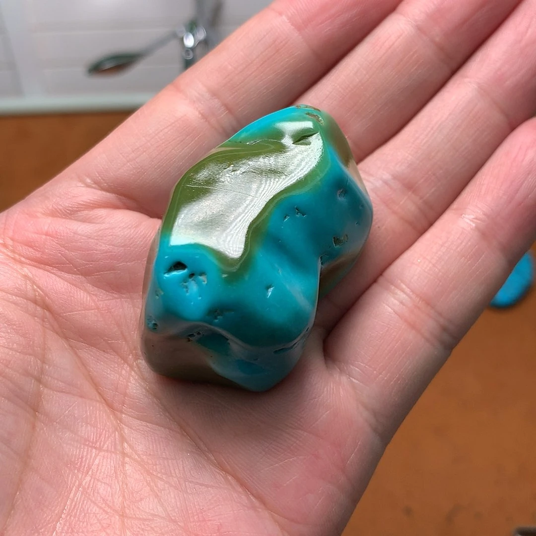 绿松石珠宝奇石未镶嵌十*云