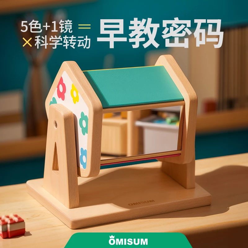 【5-18月龄】宝宝手眼协调期蒙氏教具纺织鼓幼儿早教益智可啃咬玩具