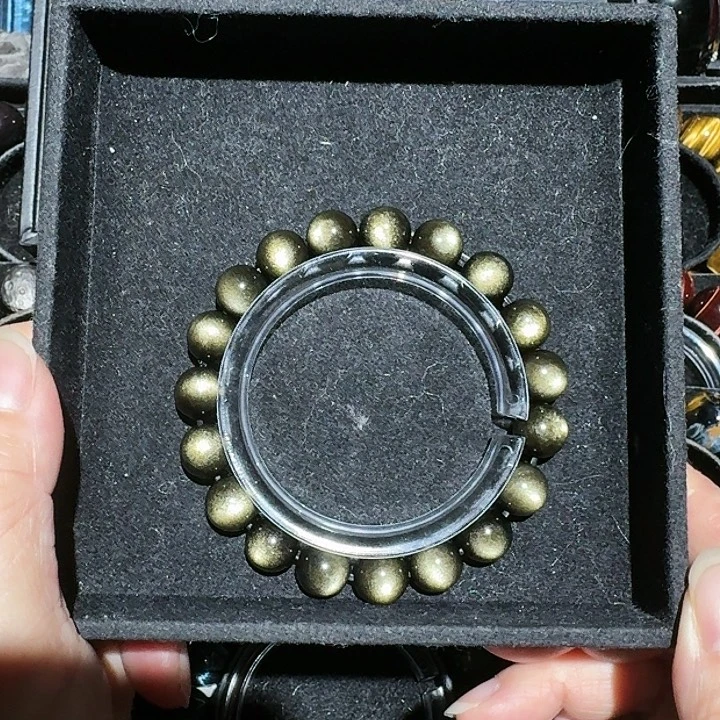 ****涵黑曜岩未镶嵌手链