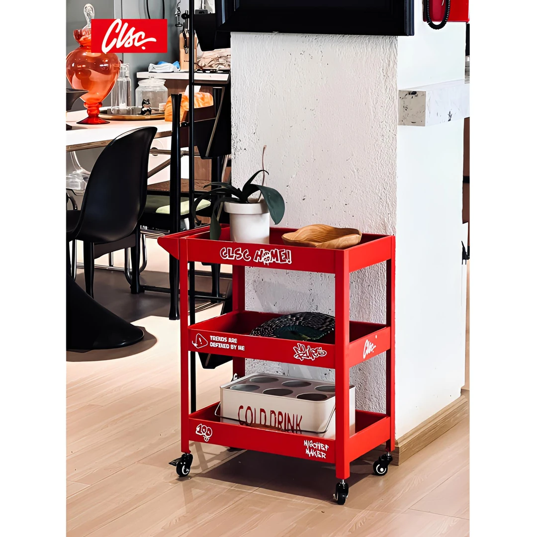 【新年焕新】移动小推车边几置物架网红家具客厅多巴胺储物架收纳柜