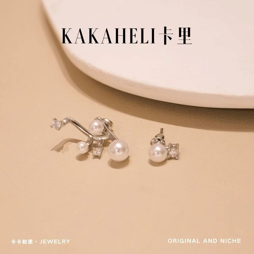 铜合金合成锆石耳饰 瓦吉特冕‌轻奢级耳钉 ES-489