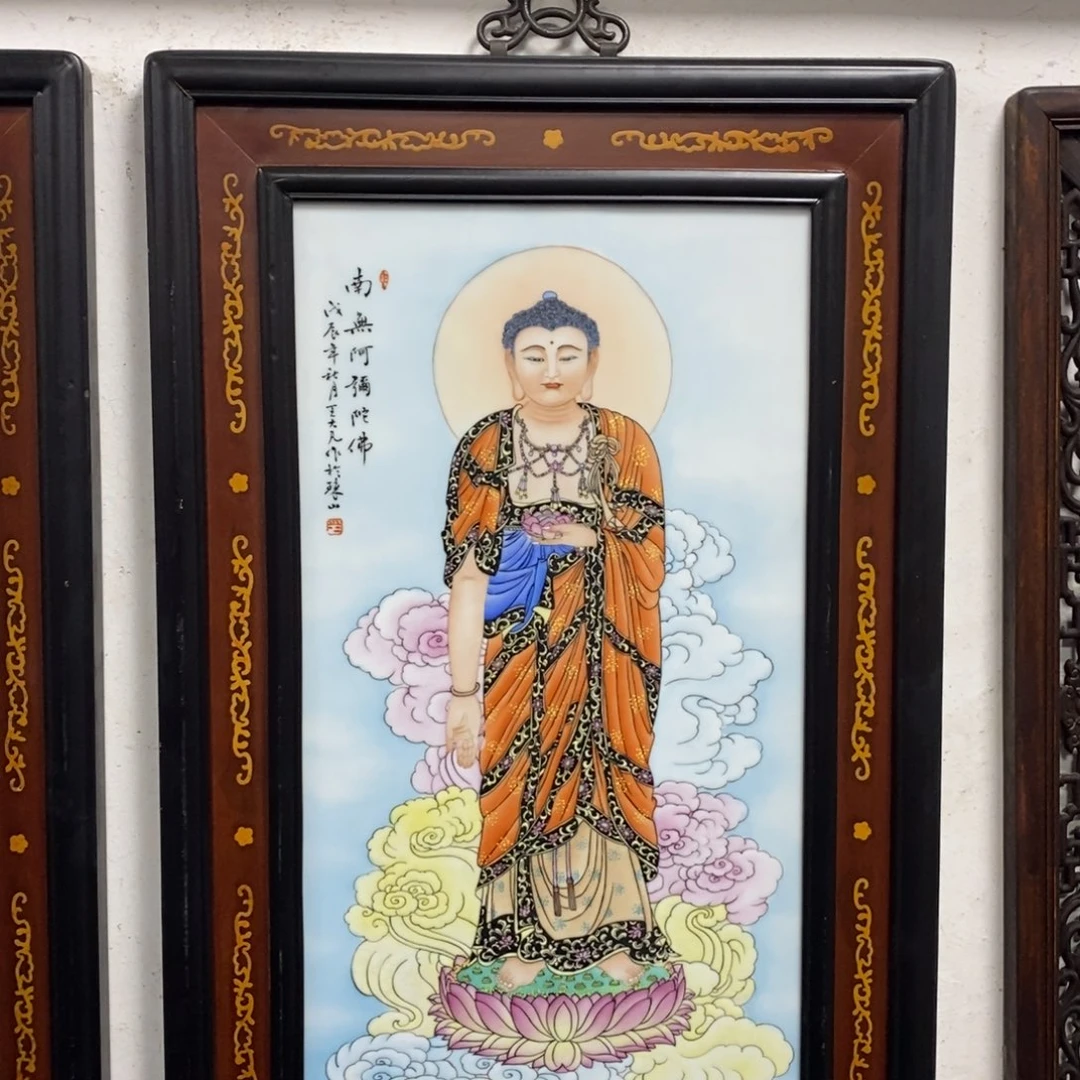 瓷片72*48*1景德镇瓷板画柴窑烧制