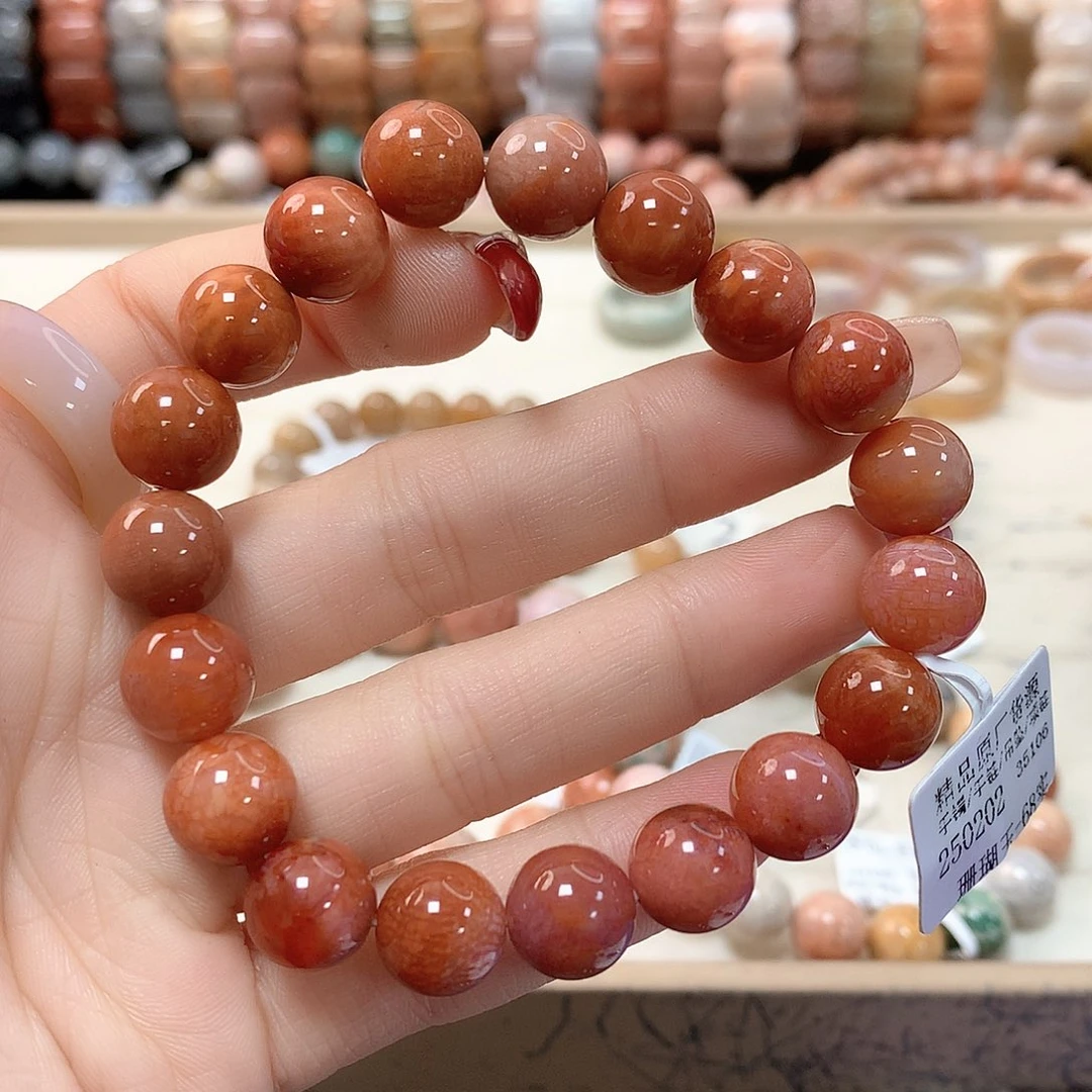 硅化珊瑚（珊瑚玉）手链未镶嵌春***✨341