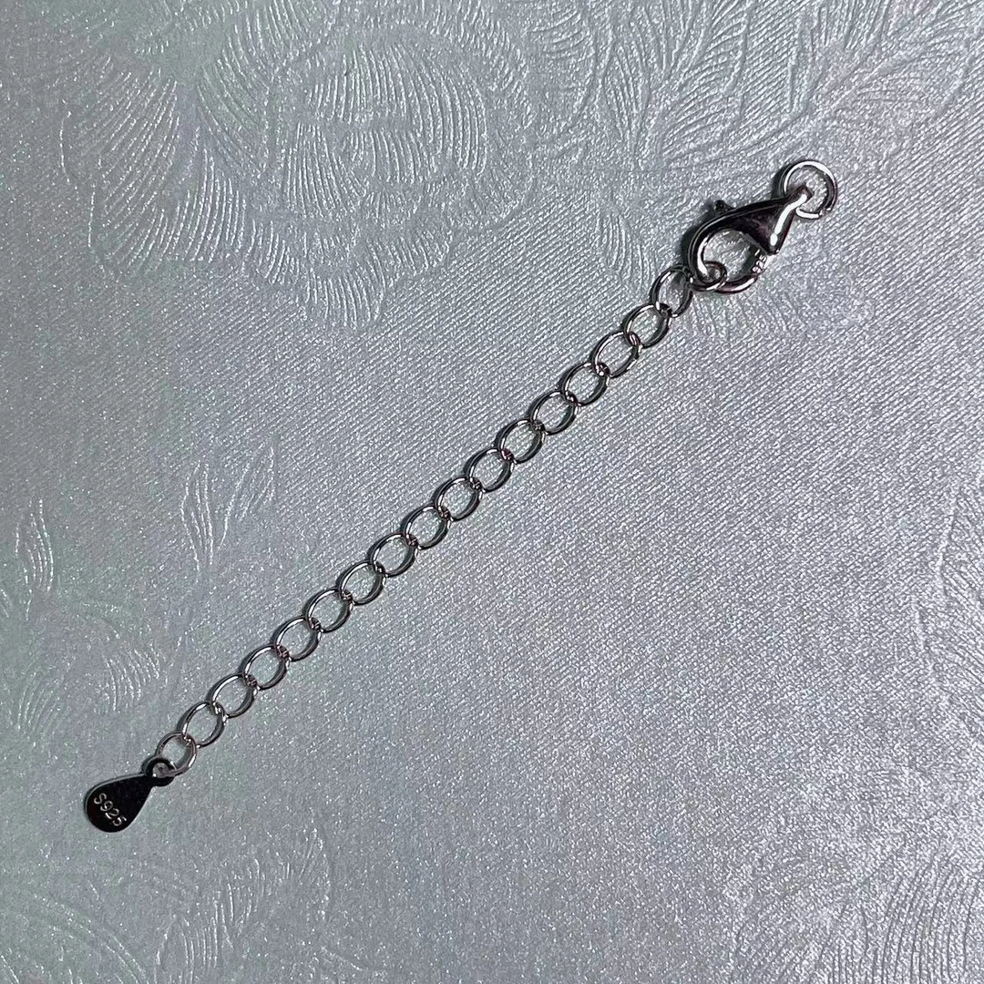 925银银制品 DIY   S925银扣子尾联DIY