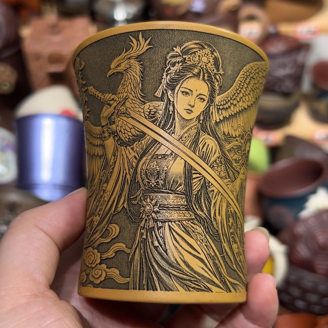 紫砂茶杯宜兴紫砂主人杯