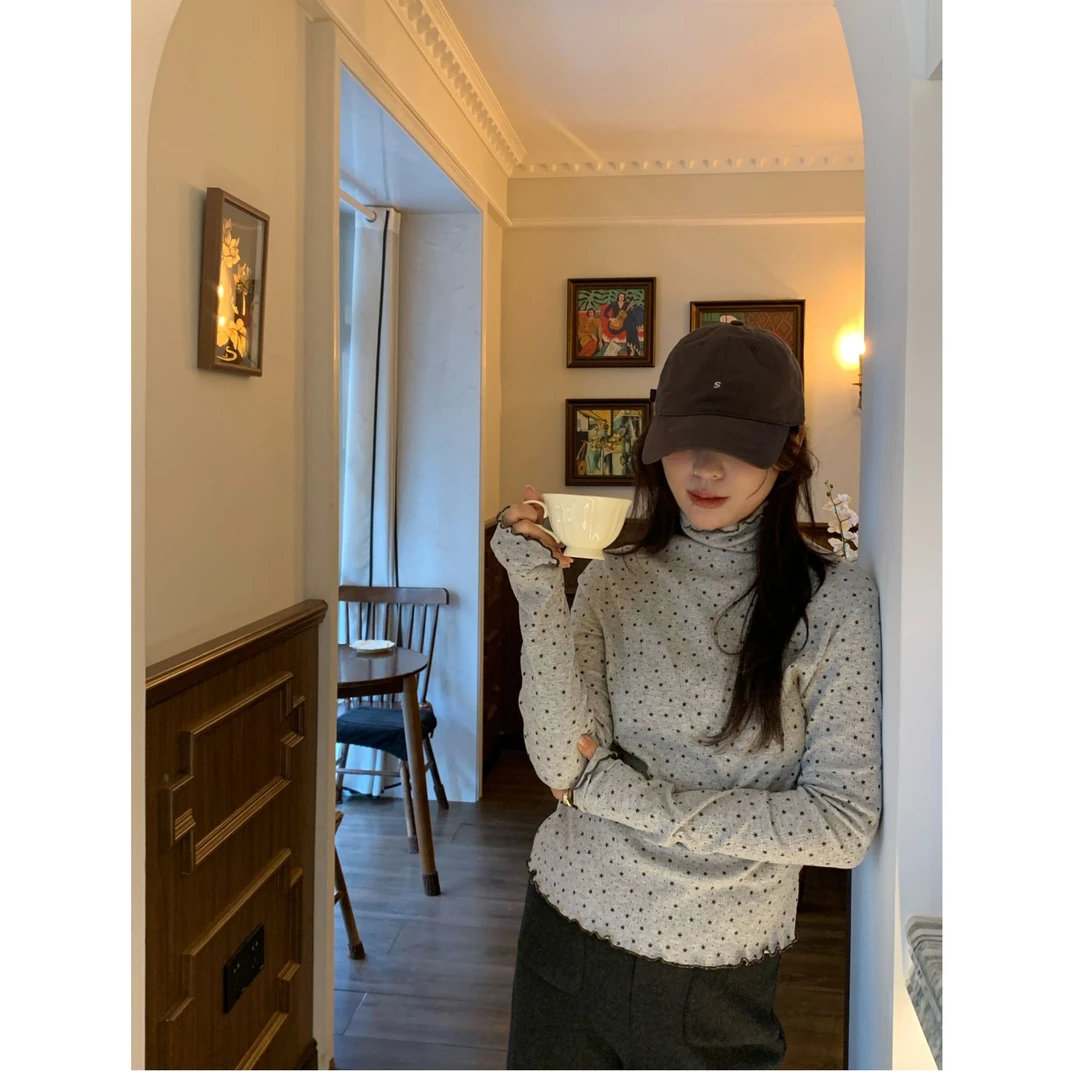 韩代.繁星 全棉高领打底 L26010216