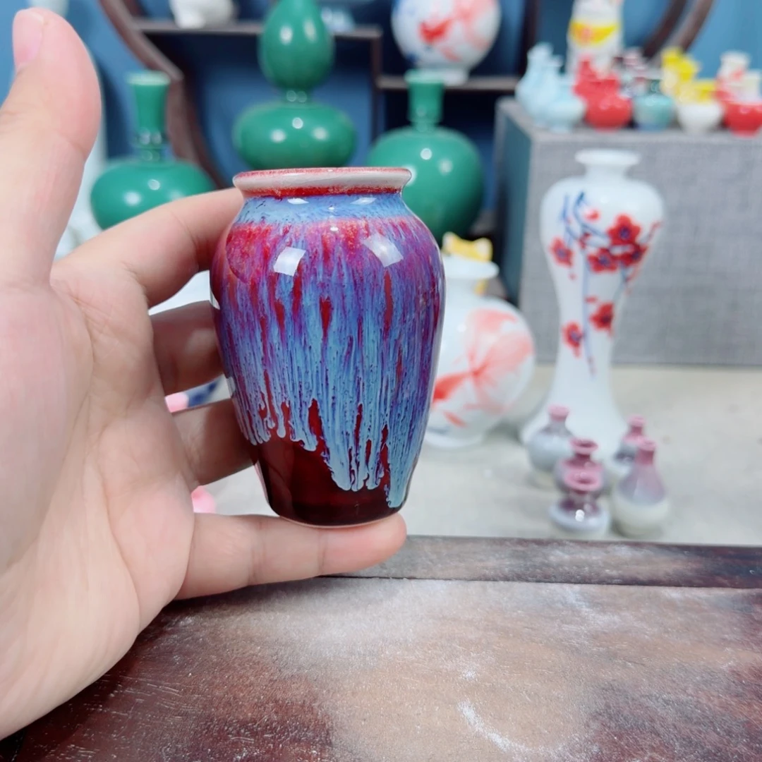 陶瓷手工小花器摆件