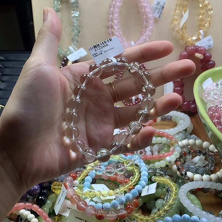 黄晶手链未镶嵌水晶