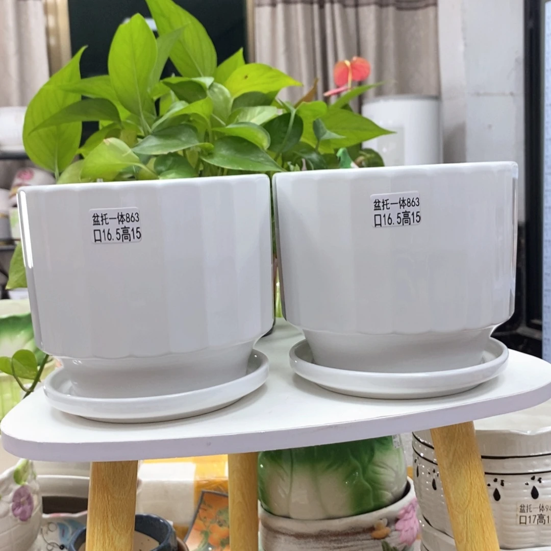 @夏西陶瓷花盆@@5863