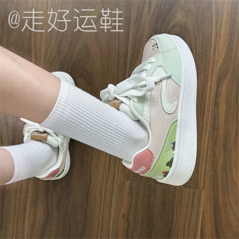 原创小森林少女心面包鞋ins潮2025秋季新款板鞋百搭休闲小白鞋