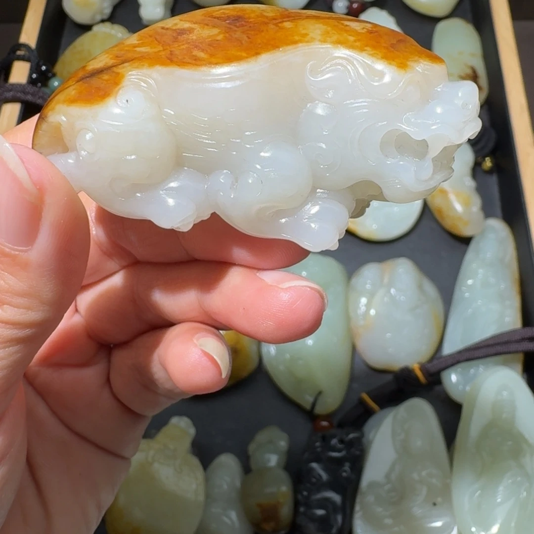 和田玉未镶嵌吊坠(不含链)
