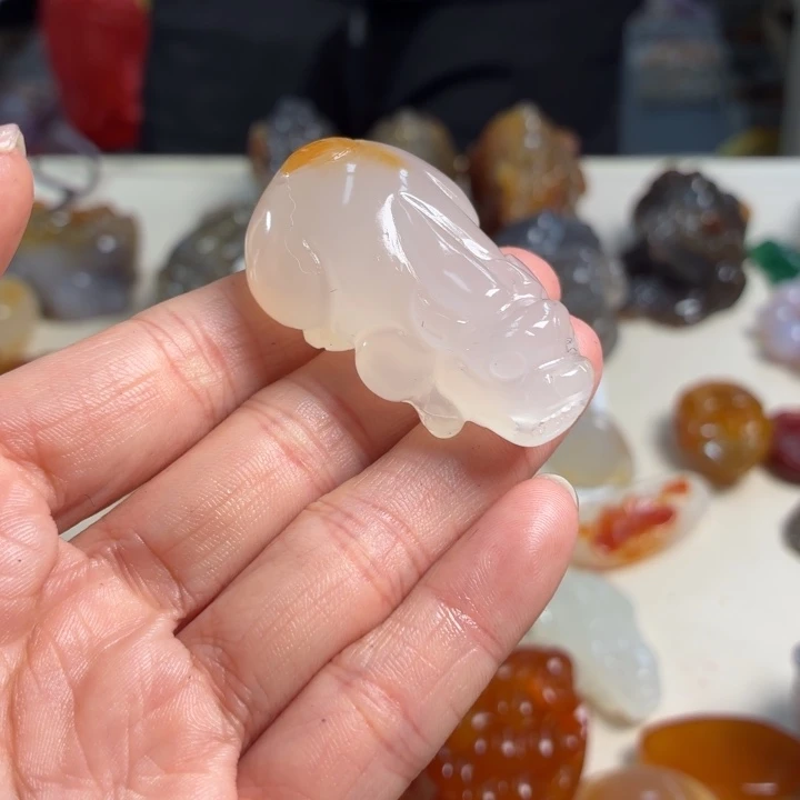 玛瑙/玉髓未镶嵌吊坠(不含链)