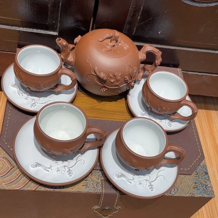 毛***虫紫砂茶杯紫砂艺术作品