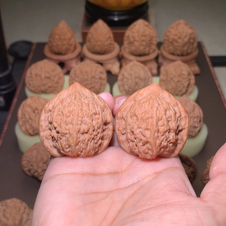 核桃文玩核桃把件七步沟公子帽