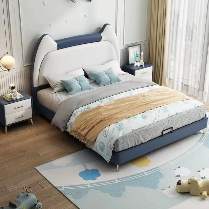 【忆家工厂】轻奢猫咪床 源头现代奶油风儿童学生高颜值网红儿童床