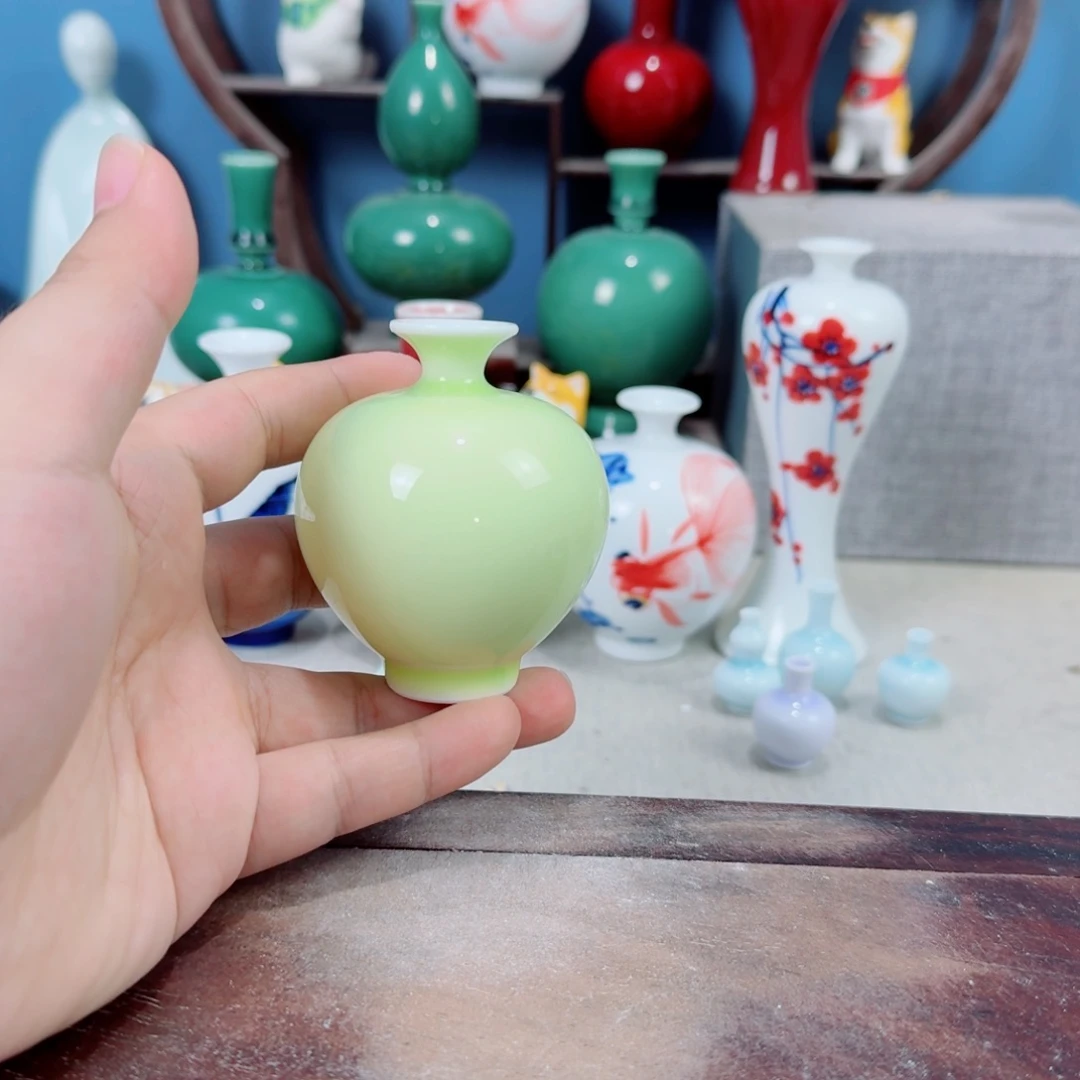 陶瓷手工小花器摆件