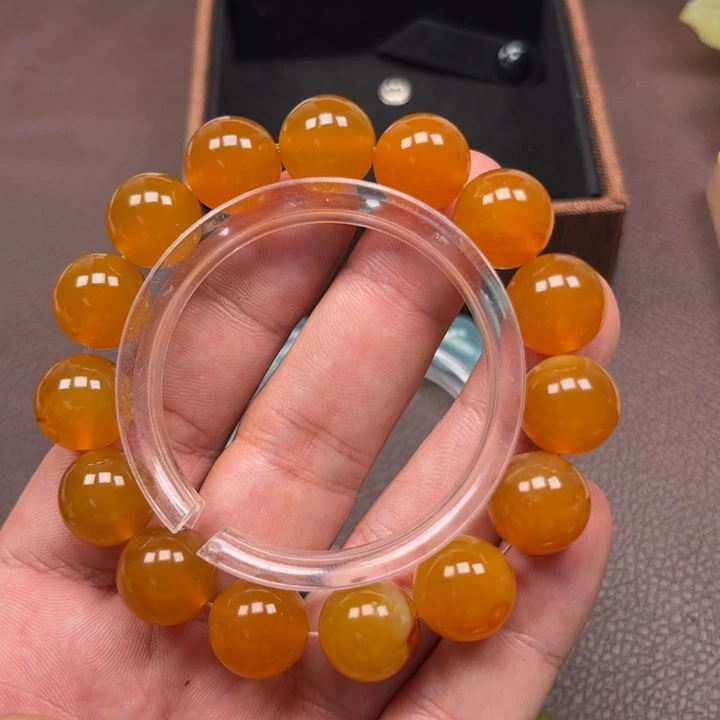 蛇纹石玉合金手链