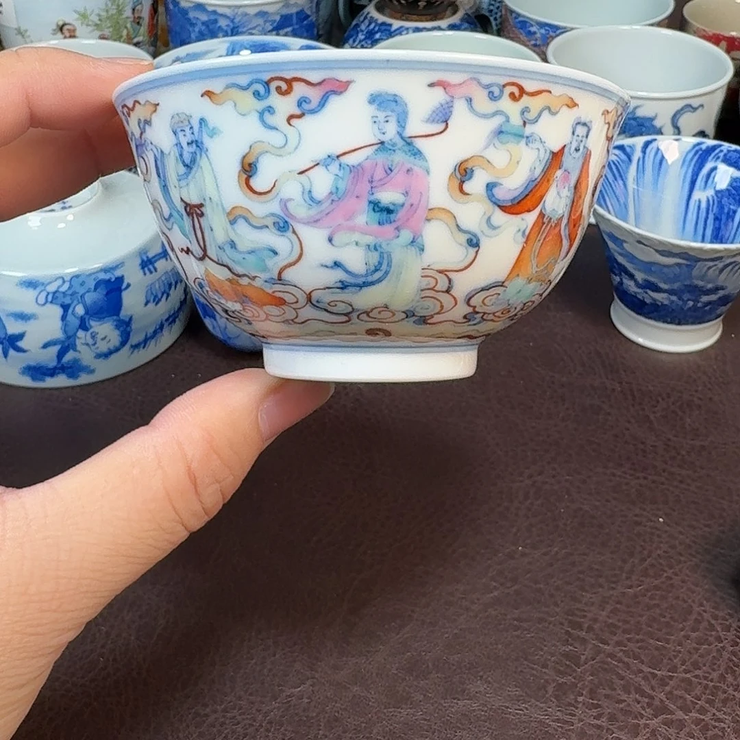 防拍链接 现代景德镇陶瓷盖碗