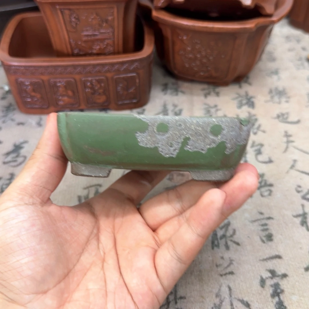 紫砂花盆10x9x2.5内经紫砂花盆
