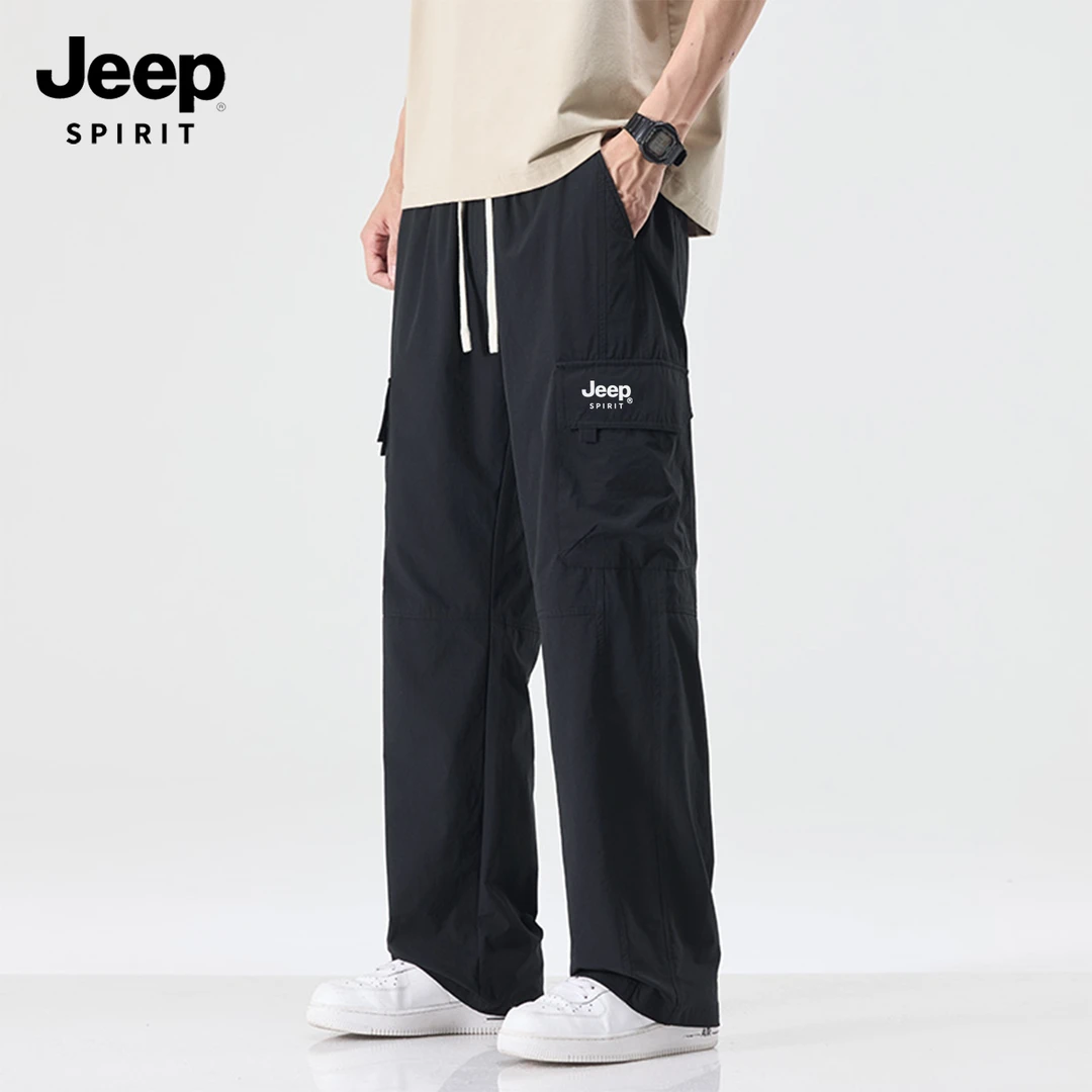 JEEP SPIRIT吉普男裤2025新款休闲裤男生长裤直筒流行男款工装裤H