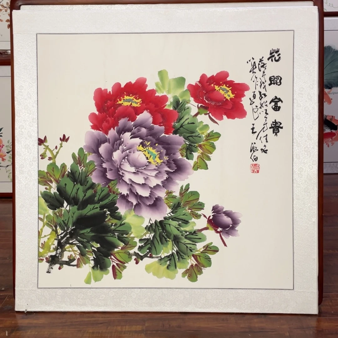 国画带框尺寸83*83厘米