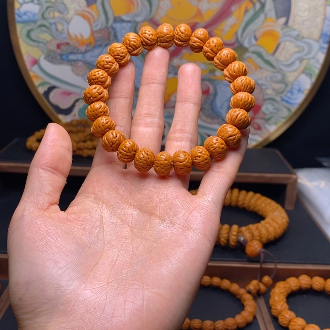 手串桃核天****心龙纹桃核蟠桃